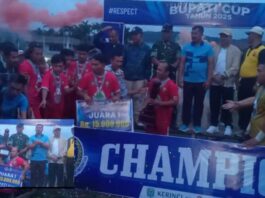 Laga Final Bupati Cup Kerinci Berakhir Adu Pinalti, Binhar FC Ungguli PS Bunga Tanjung