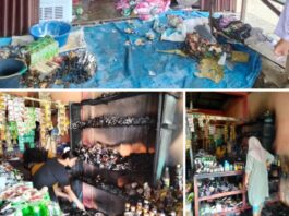 Rp.80 Juta Uang Kontan Raib, Warung Kelontong Pauh Tinggi Kerinci Sengaja Dibakar?