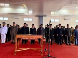 Bupati Monadi Lantik 39 Pejabat Struktural Pemkab Kerinci