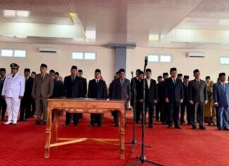 Bupati Monadi Lantik 39 Pejabat Struktural Pemkab Kerinci