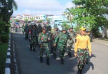 Uji Fisik Prajurit, Kodim 0416/Bute Gelar Ketahanan Mars dan Renang Militer