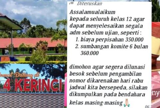 Bongkar Maraknya Modus Pungli SMAN 4, Kapolres Kerinci Diminta Turun Tangan
