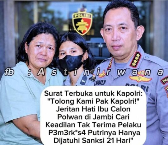 Viral.!! Kasus Dugaan Asusila Menerpa Calon Polwan Jambi Berbuntut Panjang