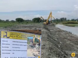 BBM Bio Solar Diduga Mengalir Dilokasi Proyek Normalisasi Sungai Batang Merao Kerinci