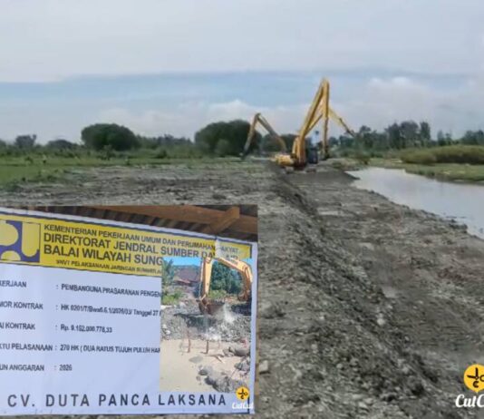 BBM Bio Solar Diduga Mengalir Dilokasi Proyek Normalisasi Sungai Batang Merao Kerinci