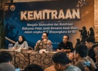 Jaga Sinergitas, Kapolda Jambi Apresiasi Insan Pers Sebagai Mitra Strategis Kepolisian