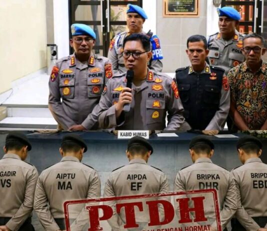 Meninggalnya Brigadir EWS Polres Tanjabtim, Polda Jambi Pecat 5 Polisi Terlibat Pengeroyokan