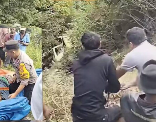Terjun Kejurang Sedalam 30 Meter Jalur Puncak-Tapan, Sopir Dump Truck Selamat