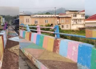 Railing Jembatan Pelangi Arah Kantor Bupati Kerinci Dirusak dan Dijarah Maling, Dinas PUPR Tutup Mata